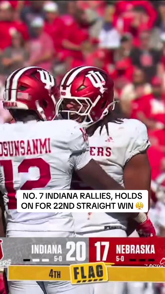 The reigning national champs haven’t lost since the 2024 CFP #hoosi...