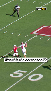 Indiana picked it off but it was called back after a roughing the pas...