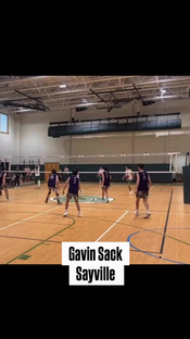 Gavin Sack just did this #Sayville #highschoolvolleyball