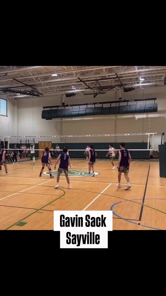 Gavin Sack just did this #Sayville #highschoolvolleyball