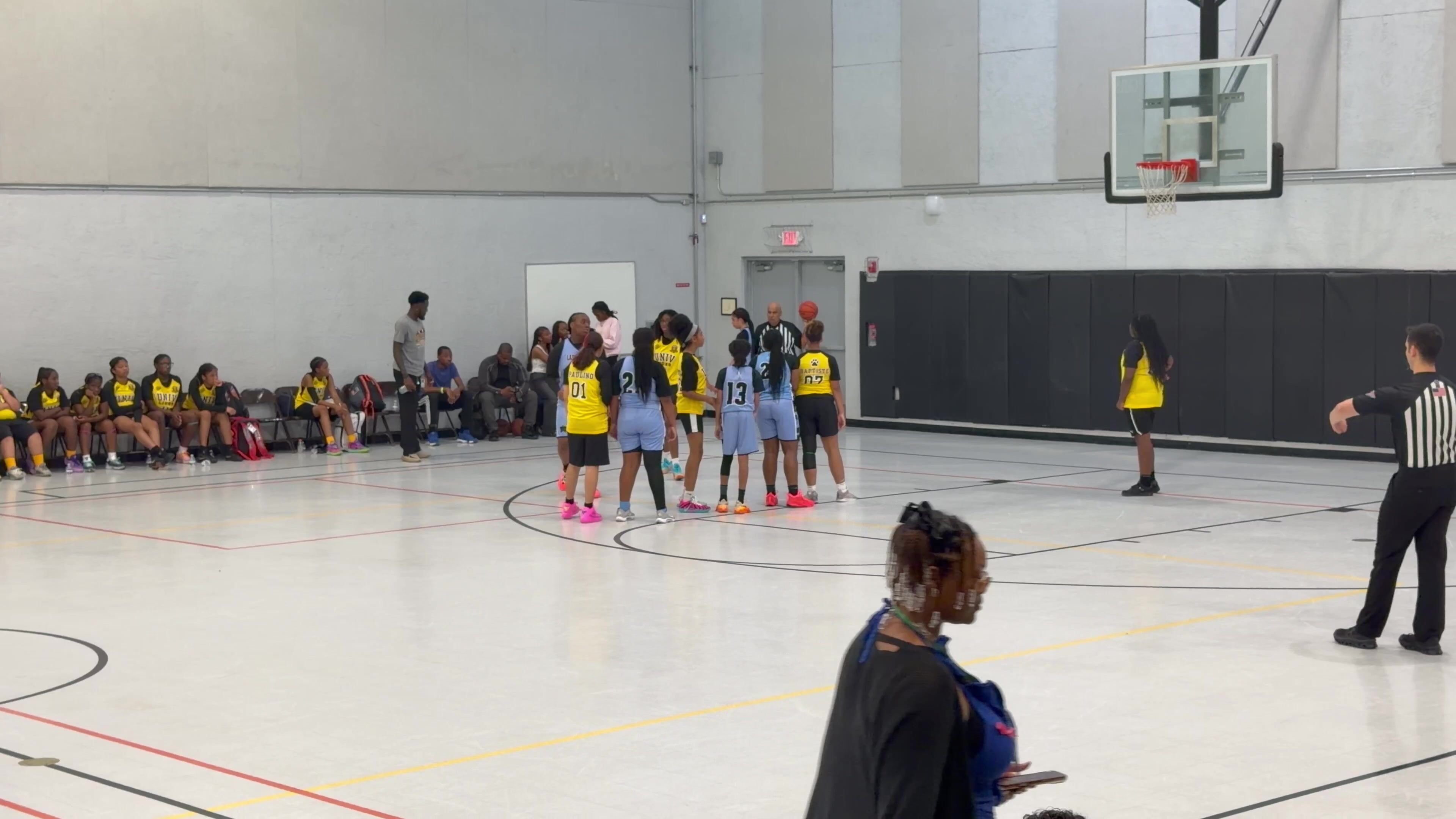 Paige Simpson scores a three