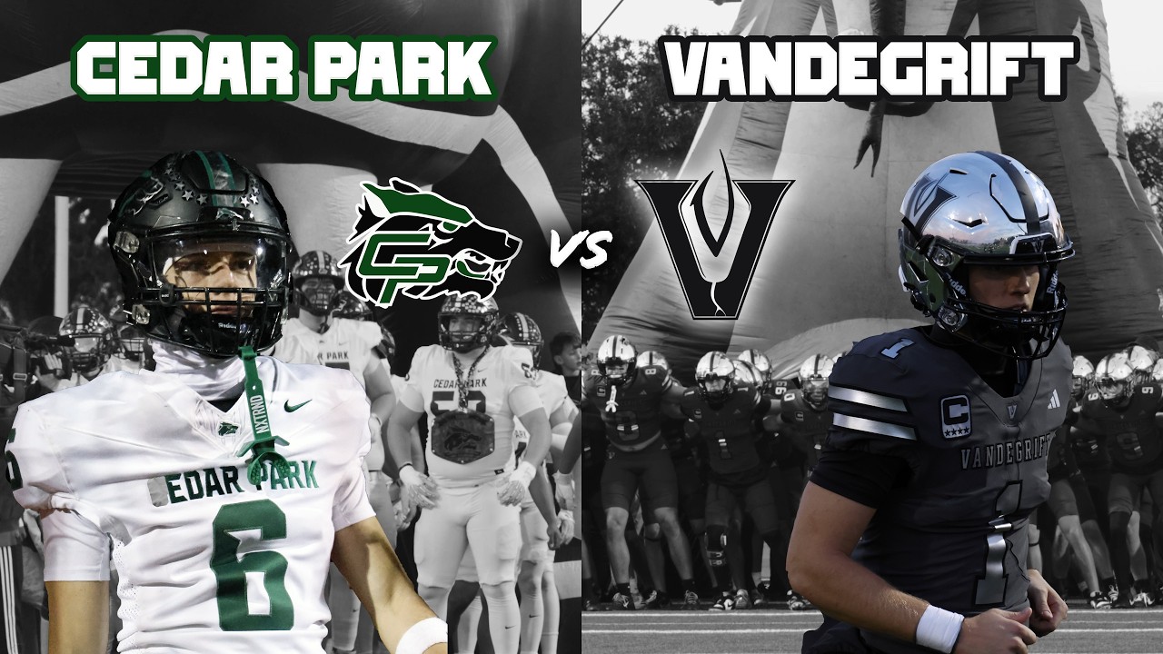 Cedar Park vs Vandegrift WHO RUNS LEANDER ISD? 6A DISTRICT RIVALS TEXAS HIGH SCHOOL FOOTBALL #txhsfb