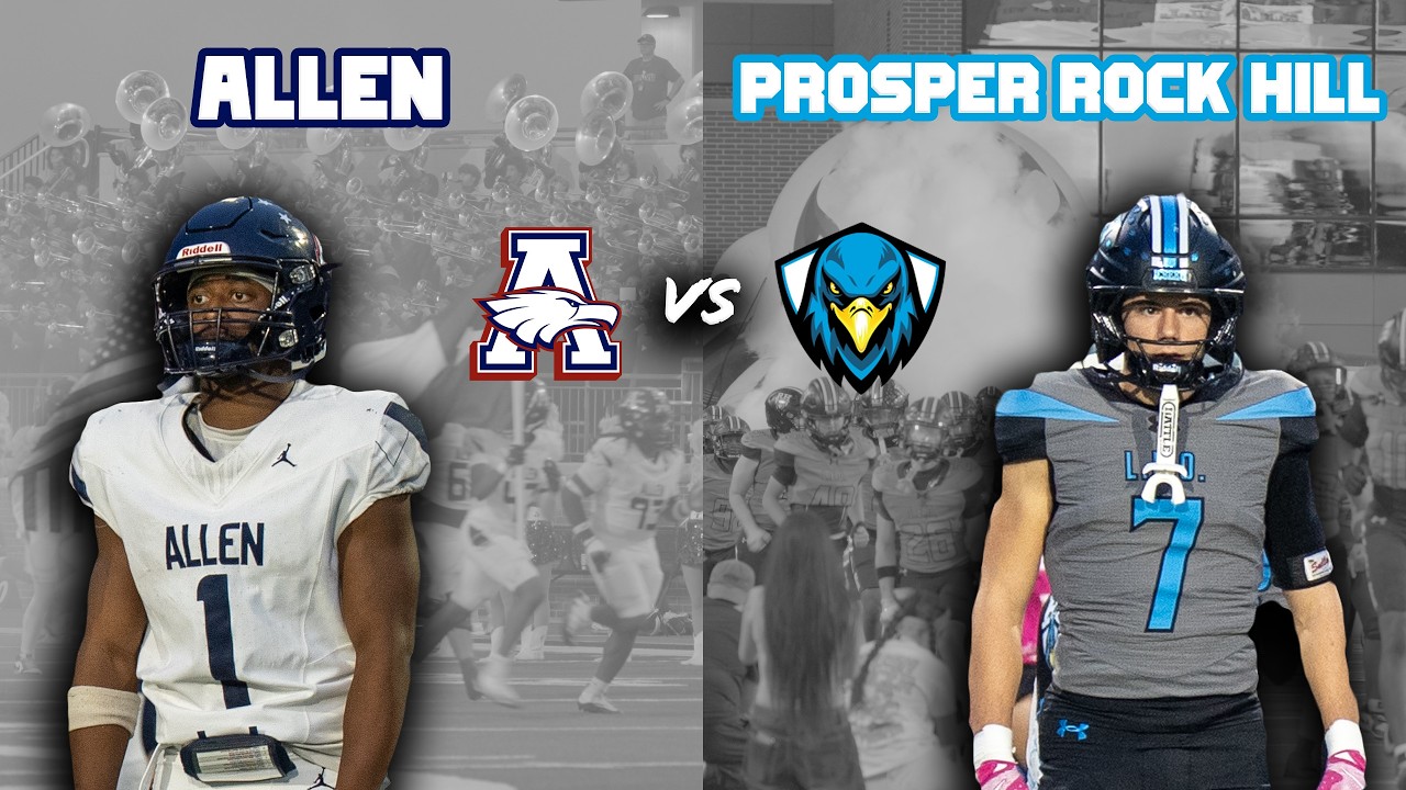#3 Allen vs Prosper Rock Hill DISTRICT RIVALS DFW 6A TEXAS HIGH SCHOOL FOOTBALL #txhsfb