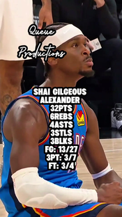 Shai Gilgeous Alexander is going for 3 MVPs in a Row! #queueproductio...