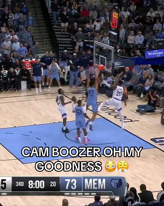 Cam Boozer tuff slam #nba #basketball #dunk #grizzlies #camboozer
