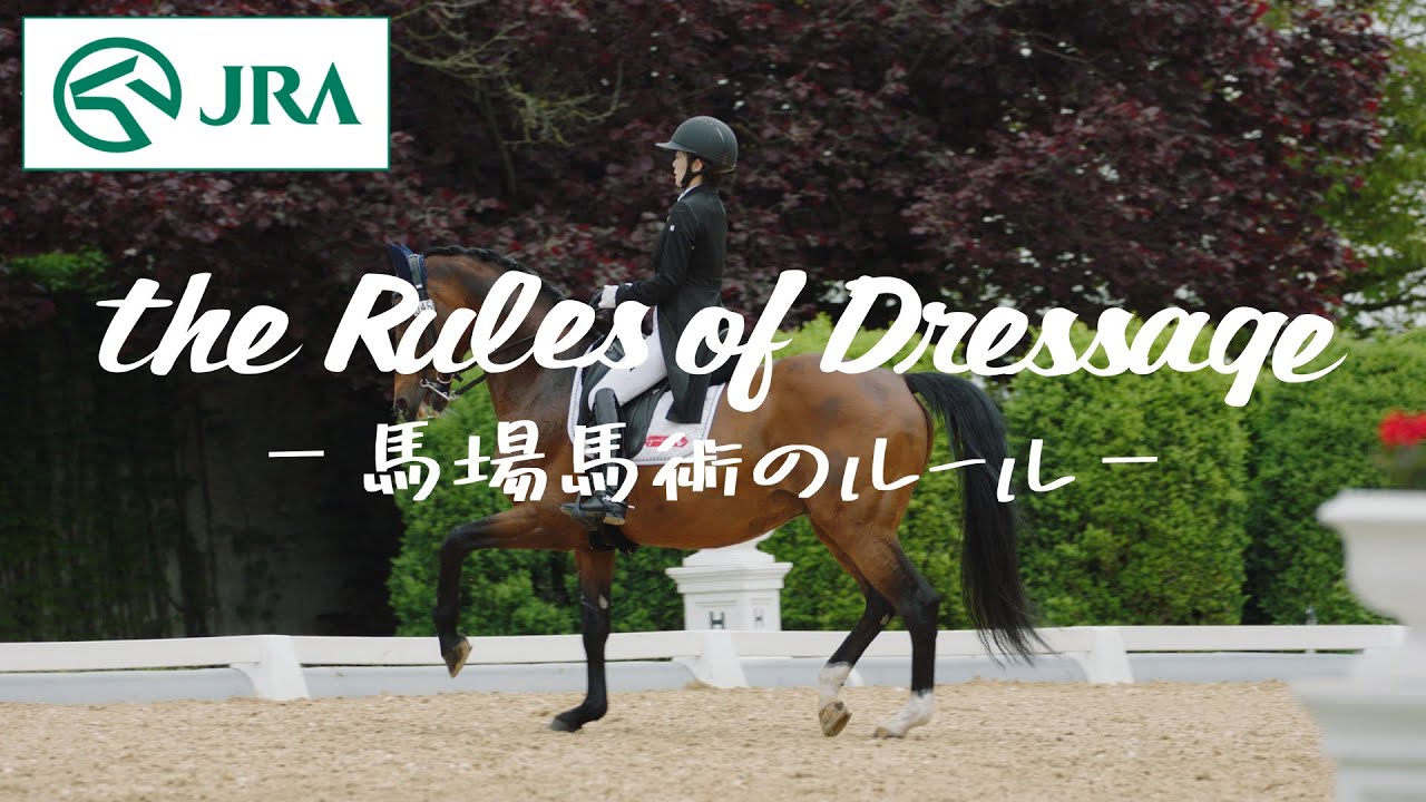The Rules of Dressage" is a video provided by the JRA that explains the rules of dressage, a form of equestrian sport that showcases the horse's elegance and obedience.
