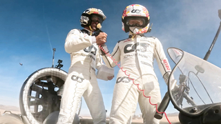 F1 Drivers Drift Hovercraft In The Desert!