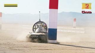F1 Drivers Drift Hovercraft In The Desert!