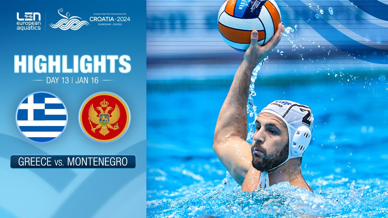 Greece vs. Montenegro Highlights | Classifications | European Water Polo Championships 2024