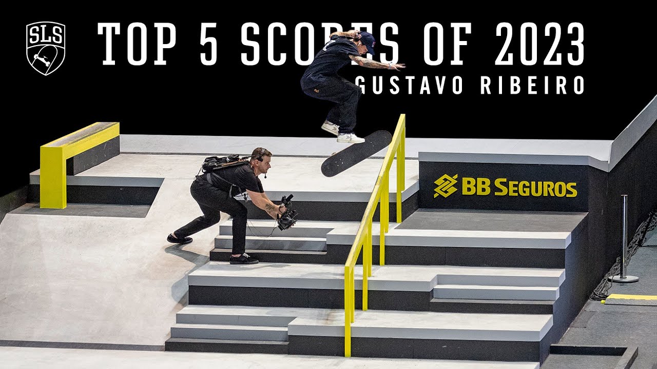 Gustavo Ribeiro's Top 5 Street lEague Skateboarding Scores of 2023