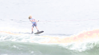 Kane Ward is the youngest person ever to do a double flip on a wakeboard in contest!