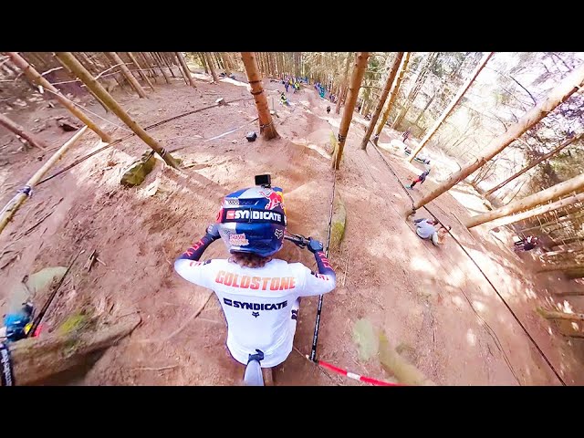 Crazy Mountain Bike POV (That shows how ROUGH racing is!)