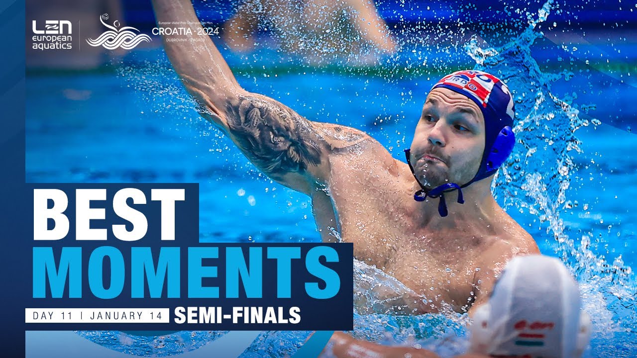 Highlights: Men's Semi-Finals at European Water Polo Championships 2024