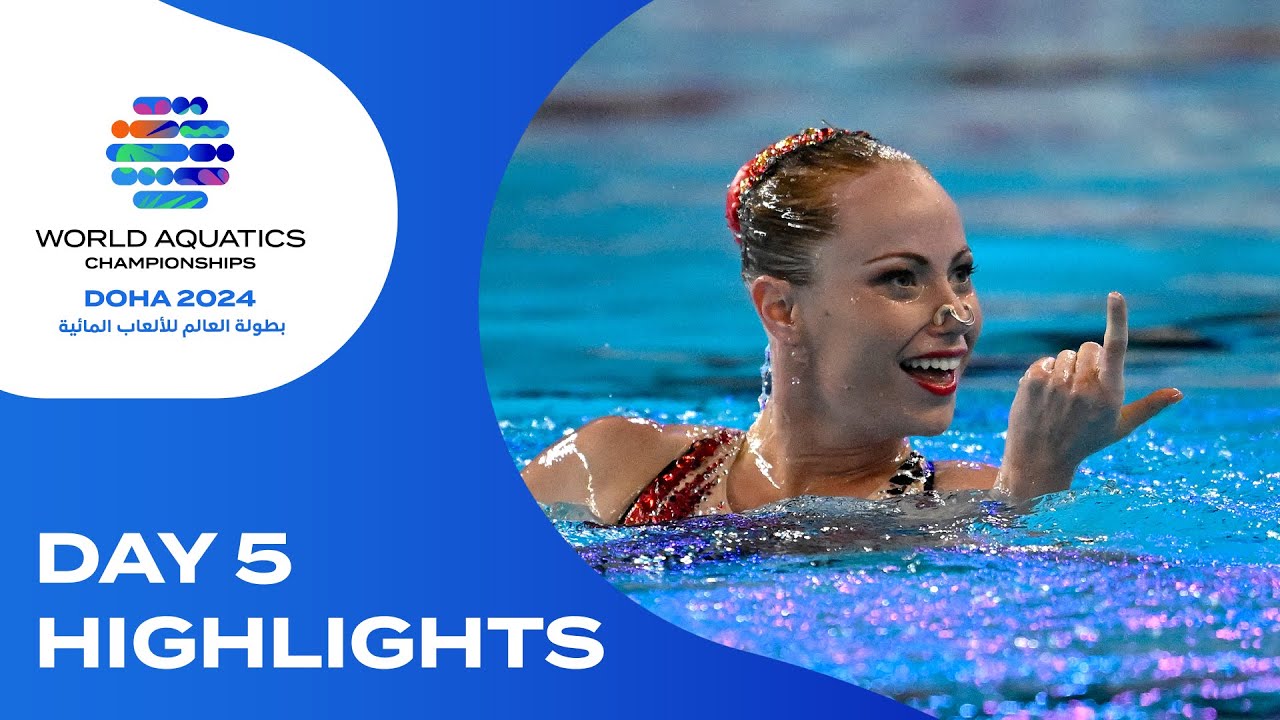 Highlights from Day 5 of the World Aquatics Championships in Doha, Qatar