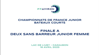 Cazaubon 2023 - Finale A - Deux Sans Barreur Junior Femme