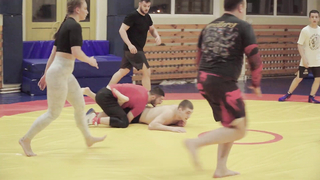 Sumo wrestlers challenge Lendrush, Daoud, and Gadzhi the Machine to the mat!