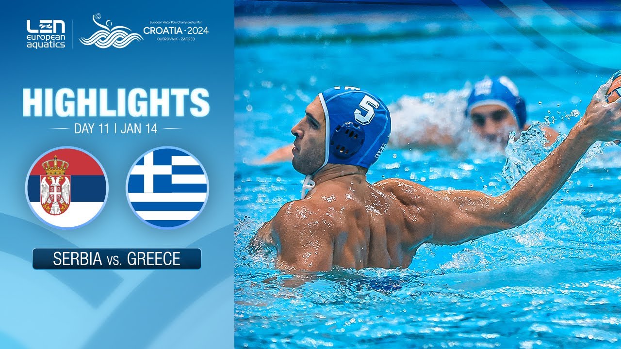 Serbia vs. Greece Highlights | Classifications | European Water Polo Championships 2024