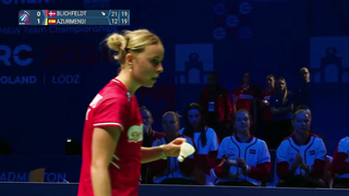 Match point - Denmark vs Spain - Women’s Singles #2 - Final - EWTC 2024