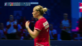 Match point - Denmark vs Spain - Women’s Singles #2 - Final - EWTC 2024