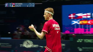 Match point - Denmark vs Germany - Men’s Singles #1 - Semi Final - EMTC 2024