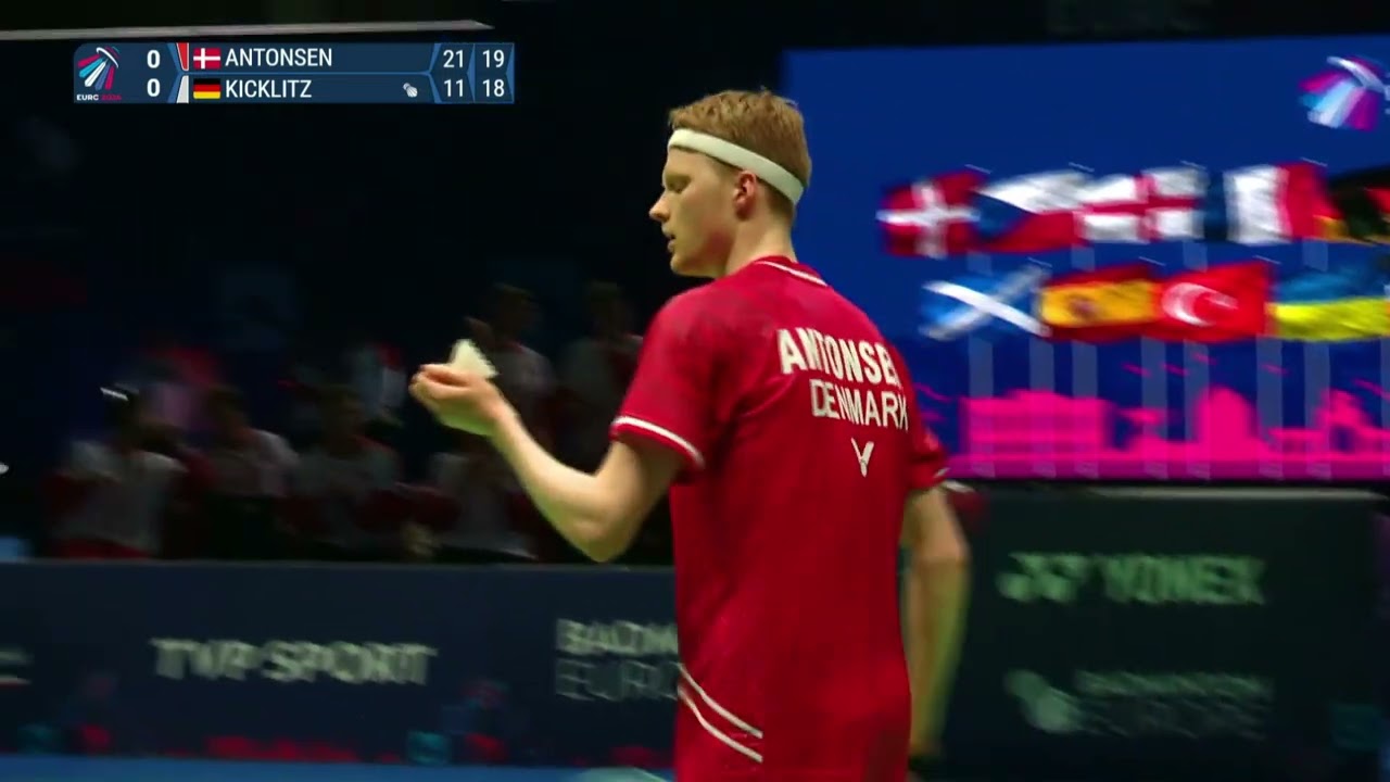 Match point - Denmark vs Germany - Men’s Singles #1 - Semi Final - EMTC 2024