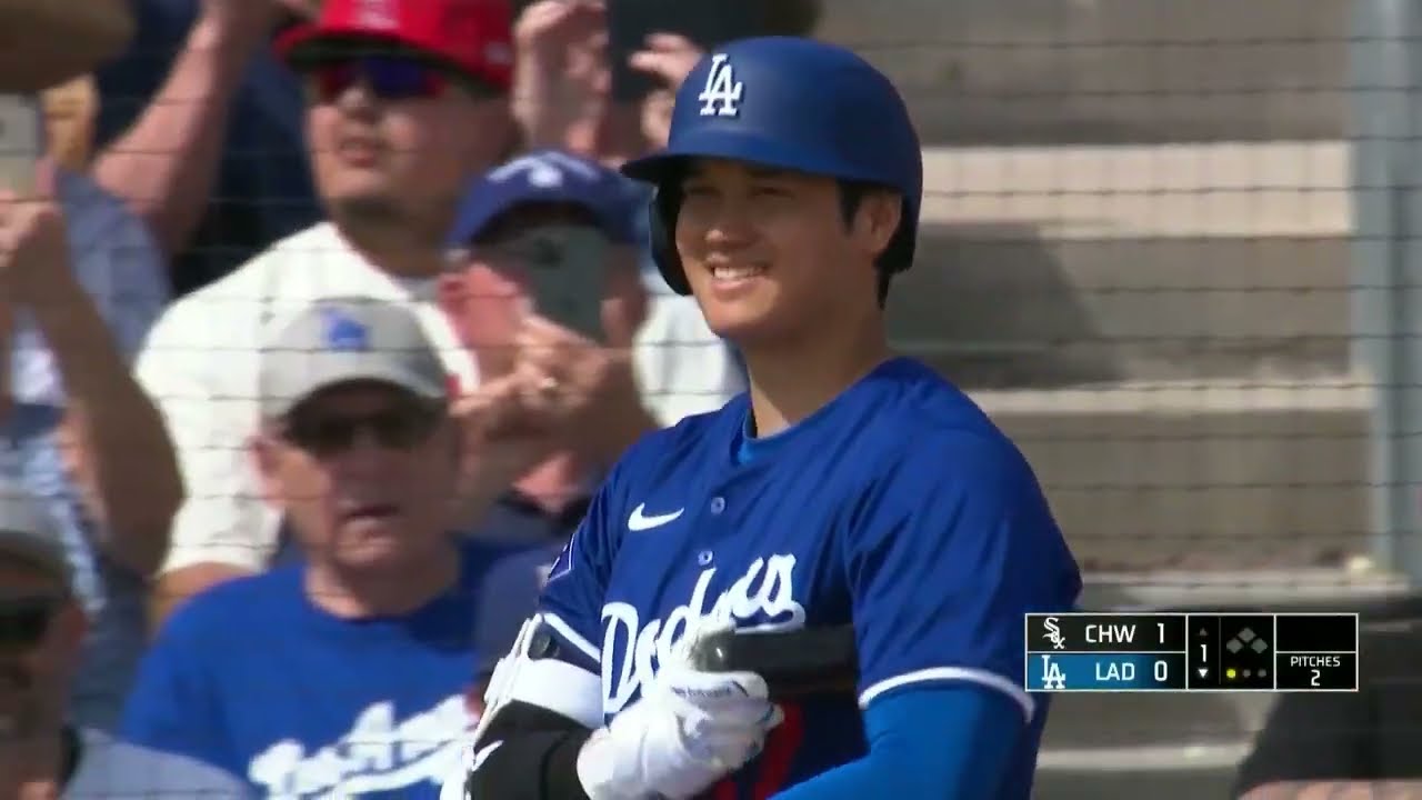 Highlights of Shohei Ohtani's L.A Dodger Spring Training DEBUT!