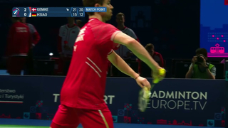 Match point - Denmark vs Germany - Men’s Singles #2 - Semi Final - EMTC 2024
