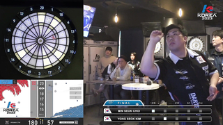 YONG SEOK KIM vs MIN SEOK CHOI FINAL, 2023 SOFT DARTS PROFESSIONAL TOUR KOREA 6차