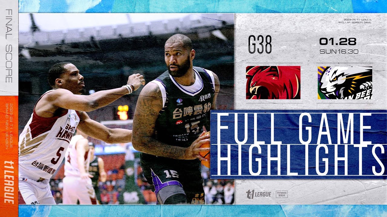 Full Game Highlights 2023-24 Regular Season GAME38 Tainan Taiwan Steel Eagle vs. Tai Pao Yongfeng Clouded Leopard 2024.1.28