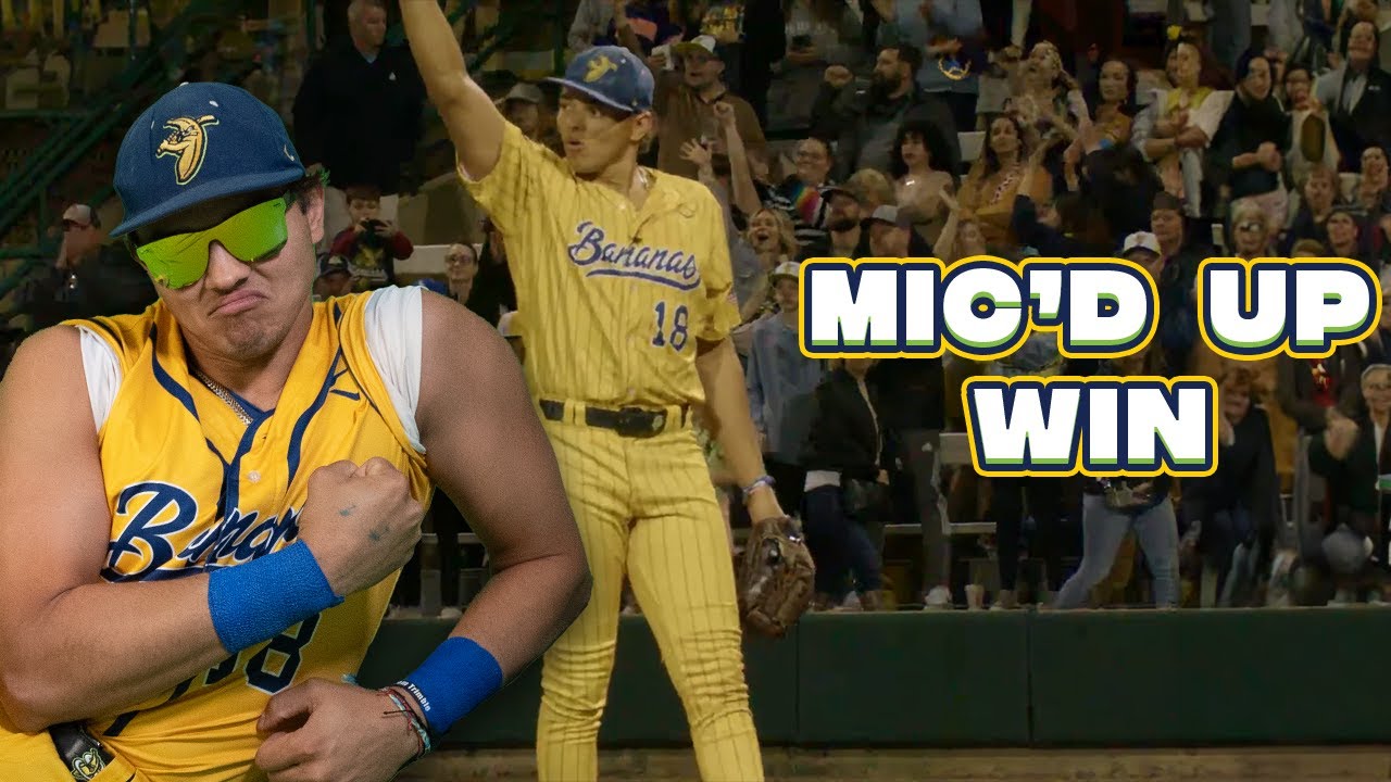 Final 2:56 EXCITING Bananas Win from Mic'd Up Pitcher