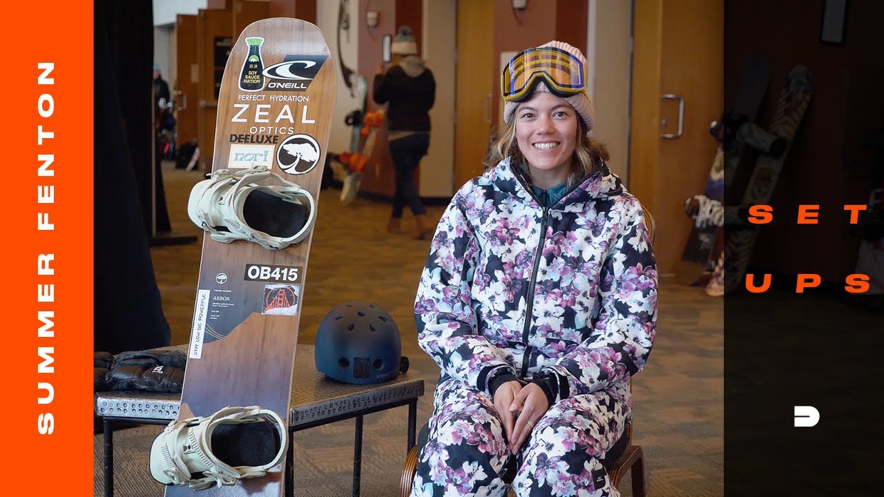 Setups: Summer Fenton Arbor Snowboard+Bindings, O’Neill Outerwear and Deelux Boots