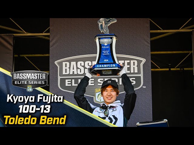 Kyoya Fujita wins 2024 Bassmaster Elite at Toledo Bend with 100 pounds, 13 ounces