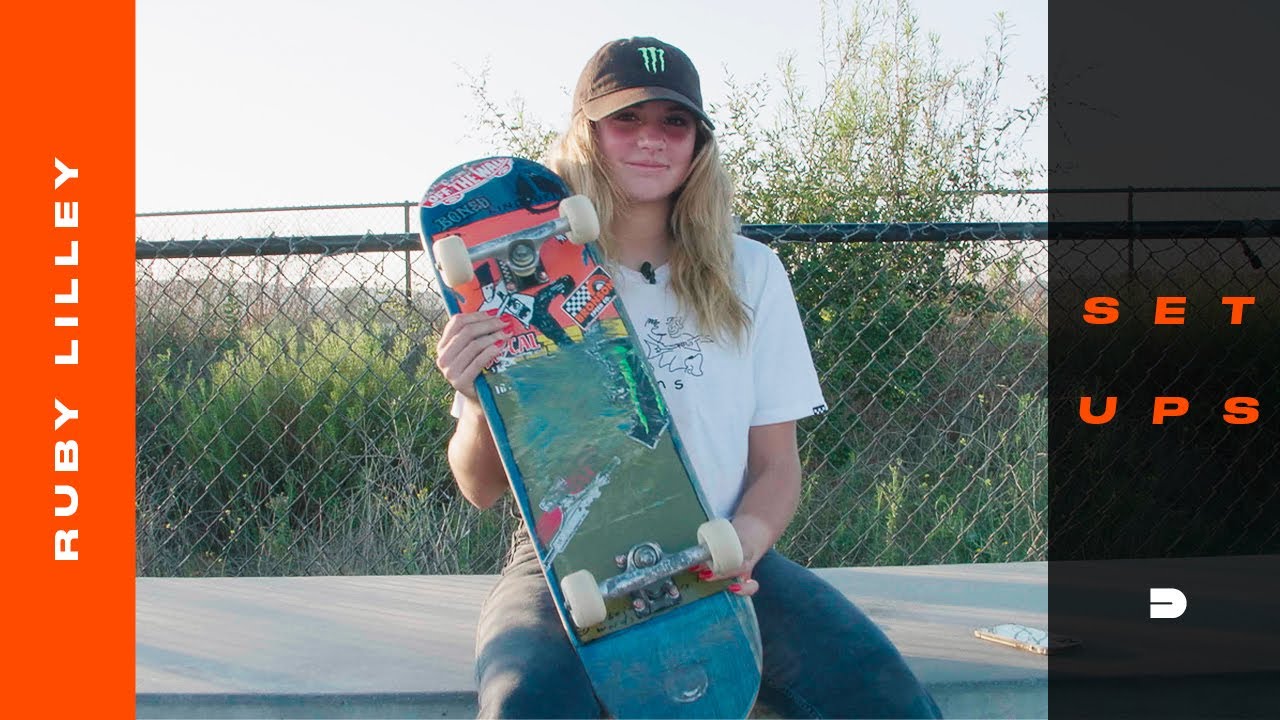Setups: Ruby Lilley Rides Popsicle Shaped Foundation Skateboard, Ace ...