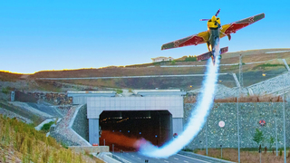 Flying A Plane Through Tunnels: World First | 4K HD
