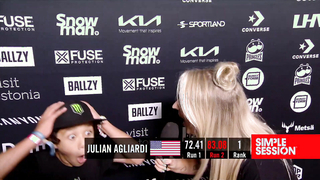 JULIAN AGLIARDI GOLD MEDAL RUN OF SIMPLE SESSION 23