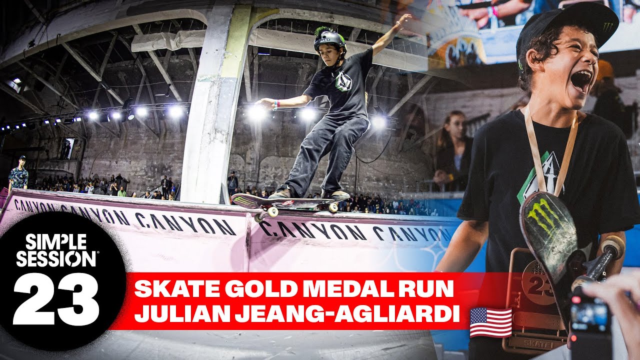 JULIAN AGLIARDI GOLD MEDAL RUN OF SIMPLE SESSION 23