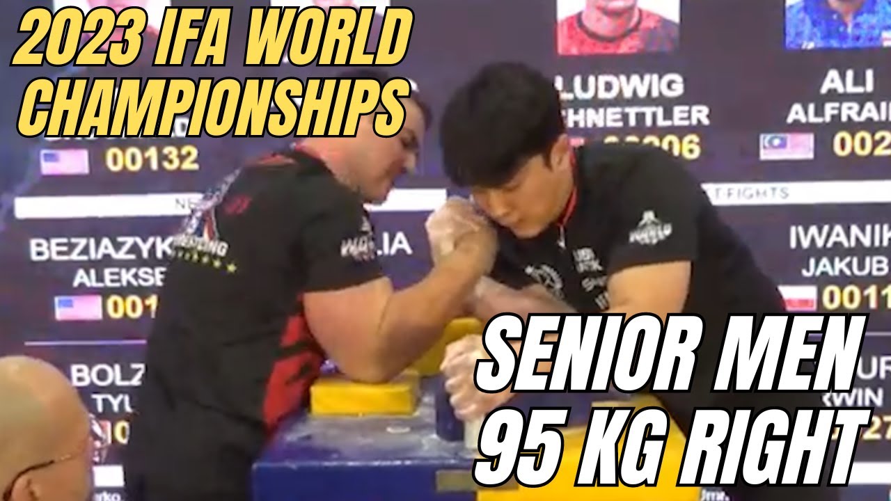 2023 IFA WORLD ARMWRESTLING CHAMPIONSHIPS 95 KG RIGHT HAND SENIOR MEN