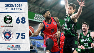 Darüşşafaka Lassa (68-75) Bahçeşehir Koleji - Türkiye Sigorta Basketbol Süper Ligi - 2023/24