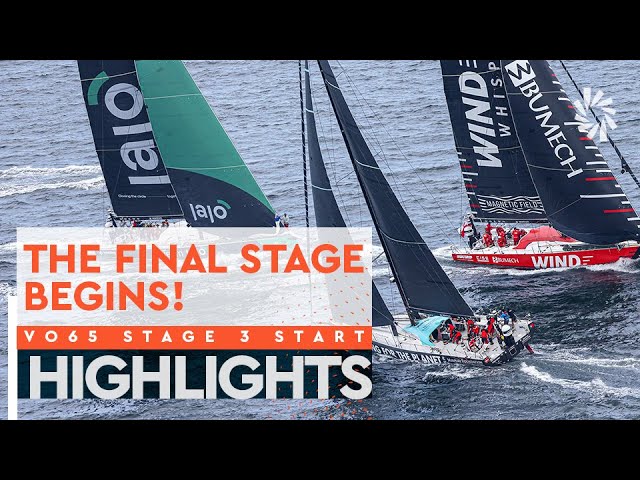 The Teams Depart For The Grand Finale! | VO65 Sprint Stage 3 Start Highlights | The Ocean Race
