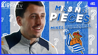 Real Sociedad's MIKEL OYARZABAL plays MISSING PIECES | #UCL