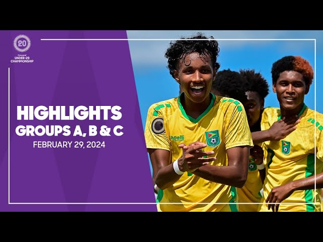 2024 Men's Under-20 Qualifiers | Matchday 7 Groups A, B & C
