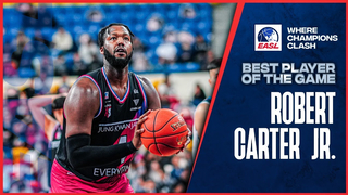 Player of the Game: Jung Kwan Jang's Robert Carter Jr. 21 pts vs. Taipei Fubon Braves