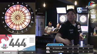 JIN YOUNG KIM vs WOONG HEE HAN QUARTER-FINAL, 2023 SOFT DARTS PROFESSIONAL TOUR KOREA 2차