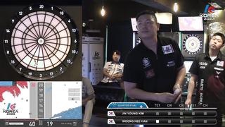 JIN YOUNG KIM vs WOONG HEE HAN QUARTER-FINAL, 2023 SOFT DARTS PROFESSIONAL TOUR KOREA 2차