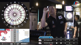 JIN YOUNG KIM vs WOONG HEE HAN QUARTER-FINAL, 2023 SOFT DARTS PROFESSIONAL TOUR KOREA 2차