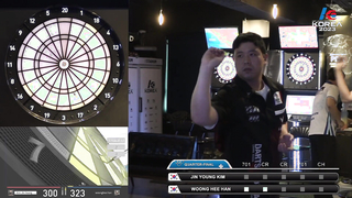 JIN YOUNG KIM vs WOONG HEE HAN QUARTER-FINAL, 2023 SOFT DARTS PROFESSIONAL TOUR KOREA 2차