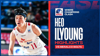 Game Highlights: Seoul SK Knights' Heo Il Young 26-Point Game vs. Meralco Bolts