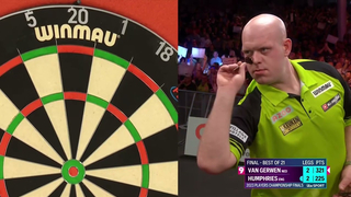 NINE DARTER! Michael van Gerwen v Luke Humphries - 2023 Players Championship Finals