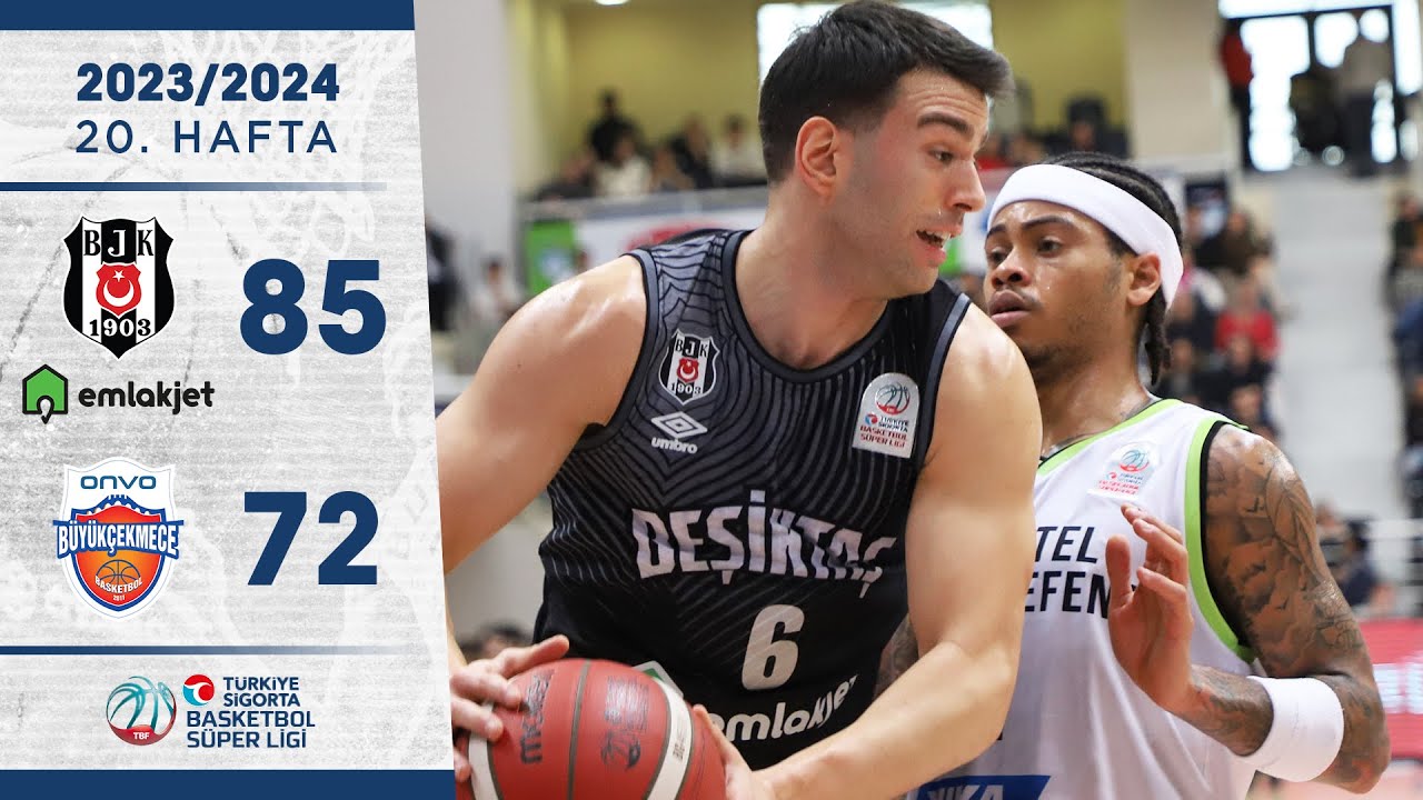 Beşiktaş Emlakjet (85-72) Onvo Büyükçekmece - Türkiye Sigorta Basketbol Süper Ligi - 2023/24