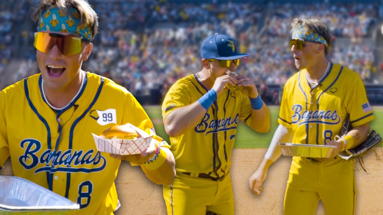 Jackson Olson Eats Full Burger in 1 Inning | Savannah Bananas